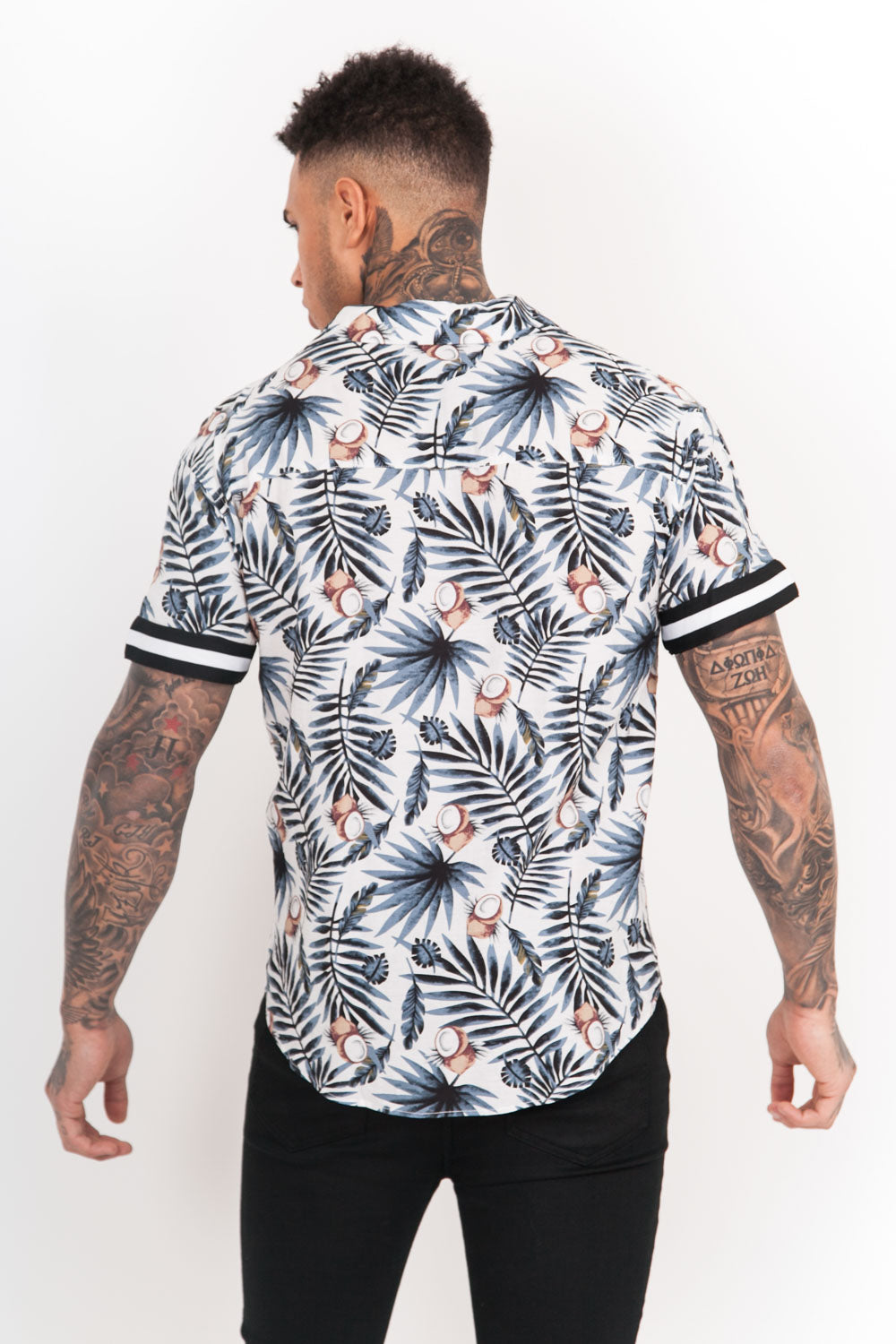 Sixth June - Chemisette large bandes coco bleu blanc