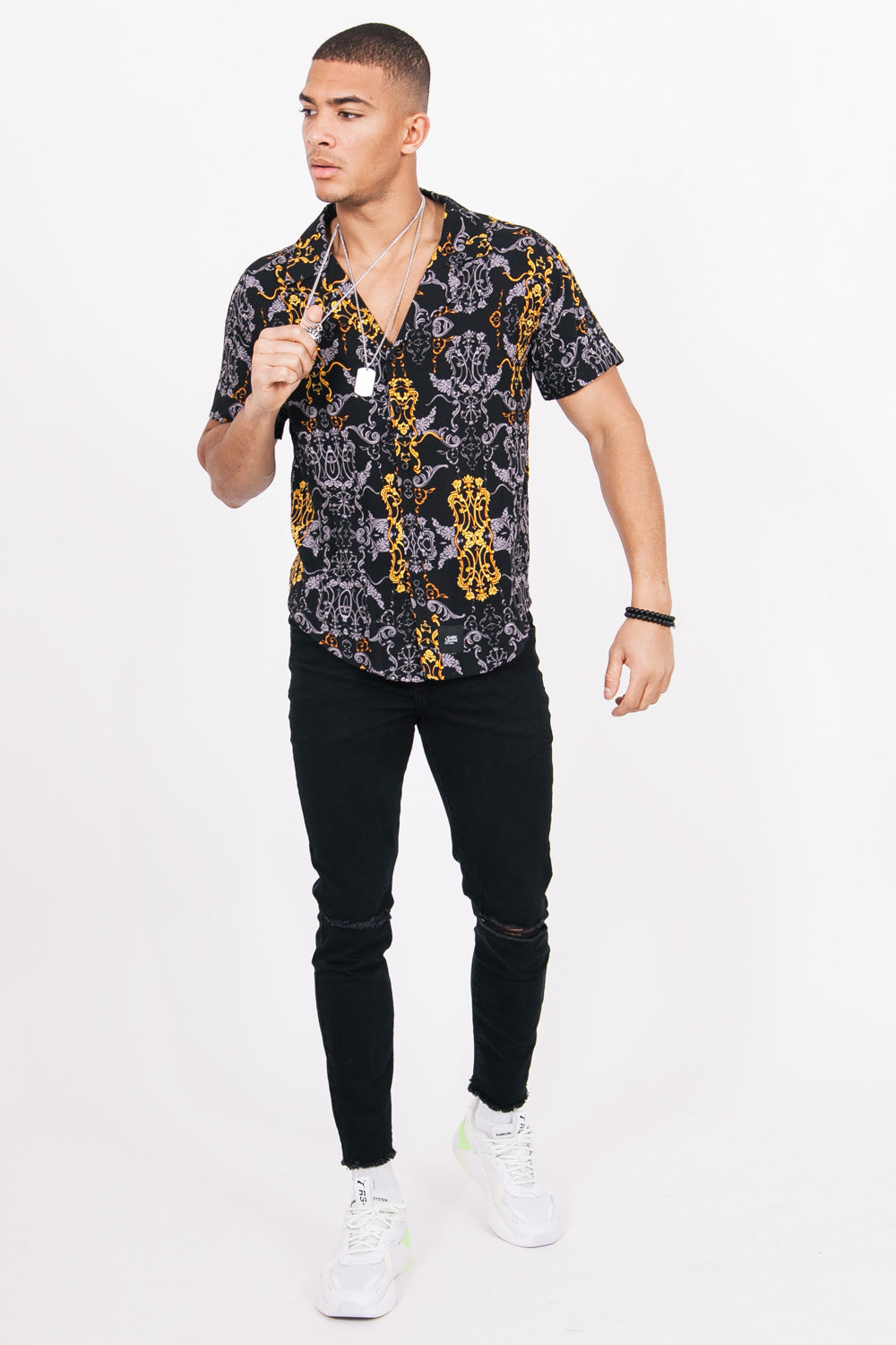 Sixth June - Chemise imprimés noir