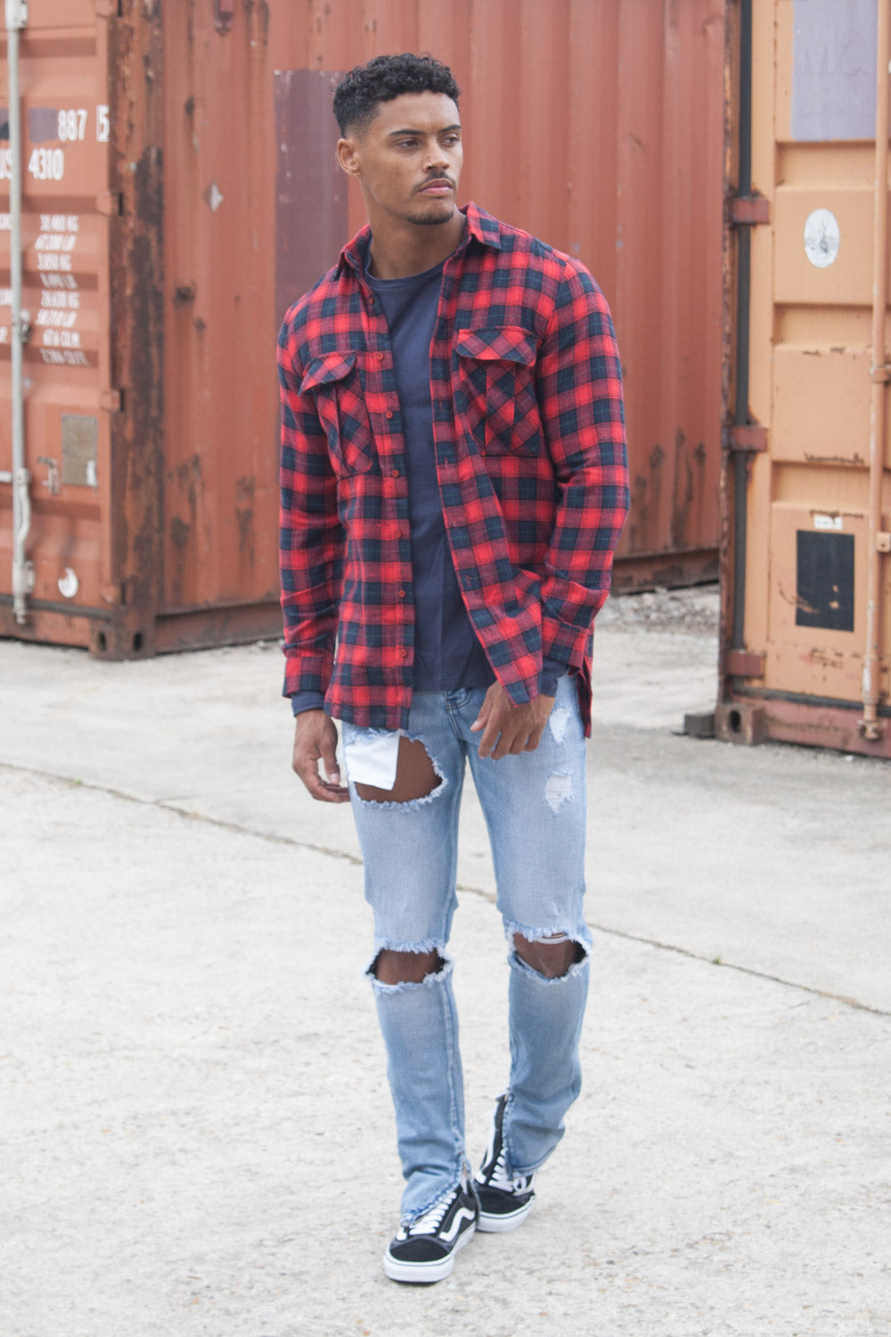 Sixth June - Chemise flanelle poches rouge