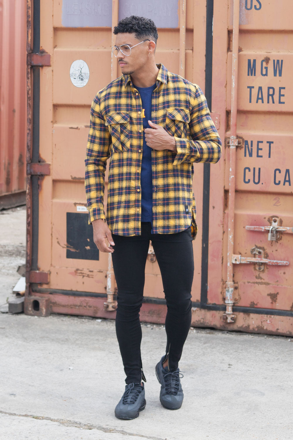 Sixth June - Chemise flanelle poches jaune