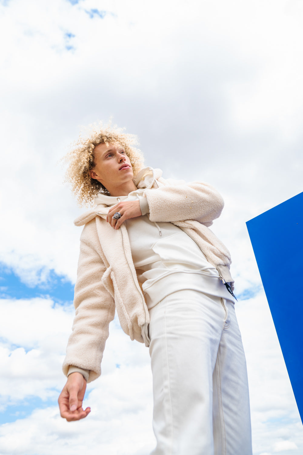 Sixth June - Veste sherpa cosy Blanc cassé