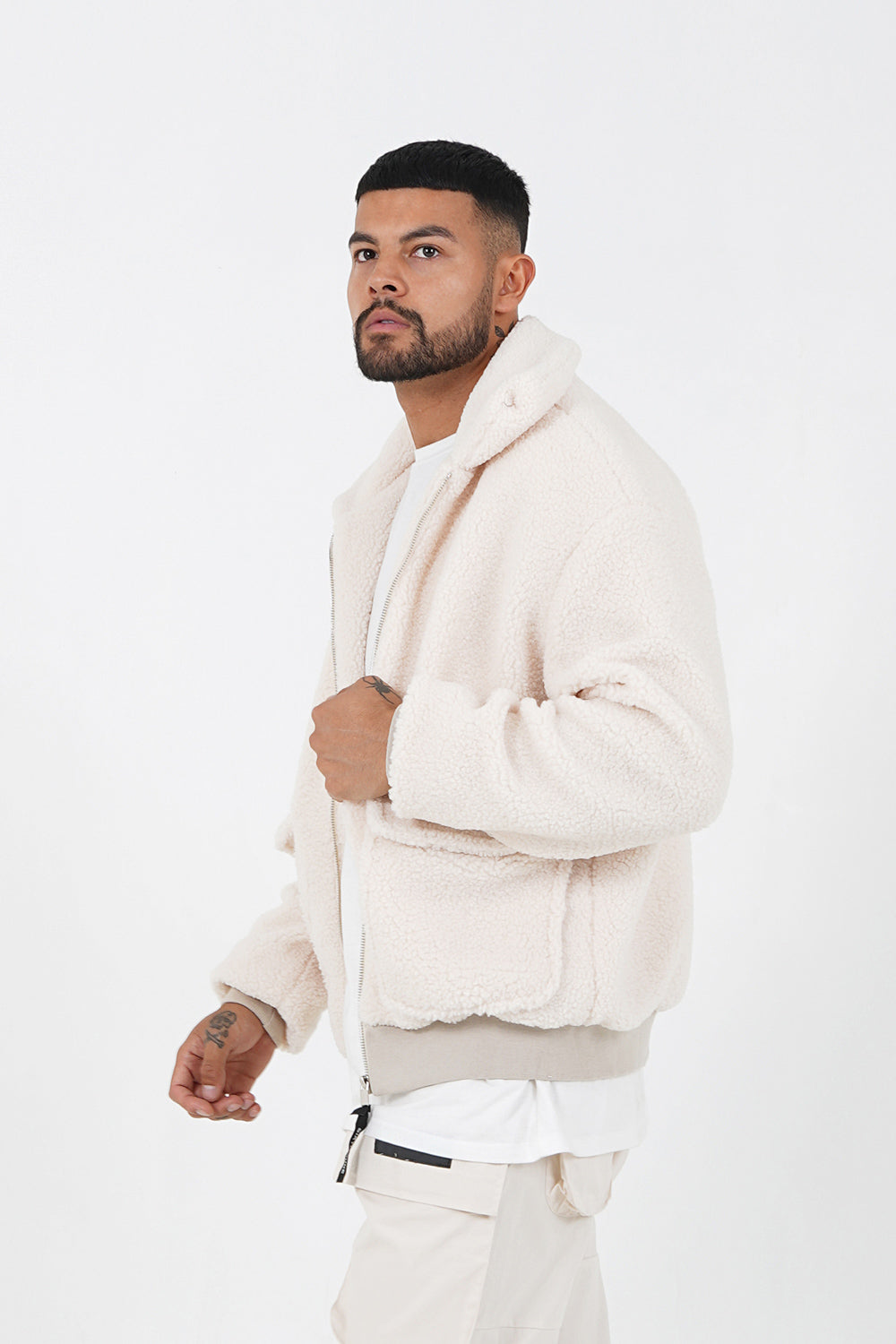 Sixth June - Veste sherpa cosy Blanc cassé