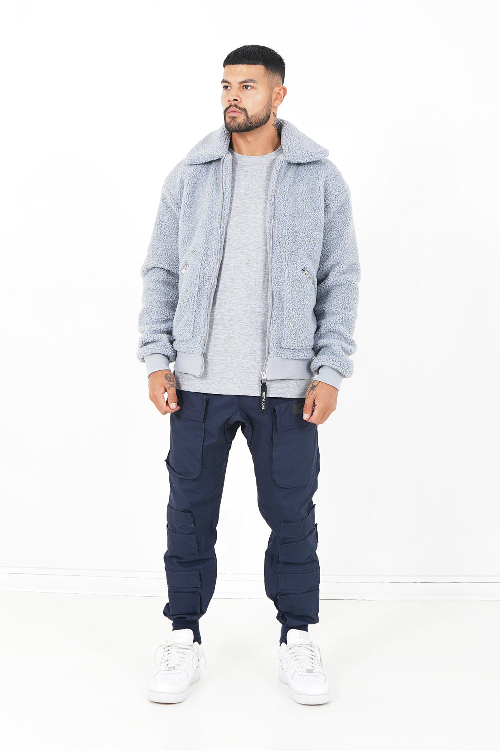 Sixth June - Veste sherpa cosy Gris