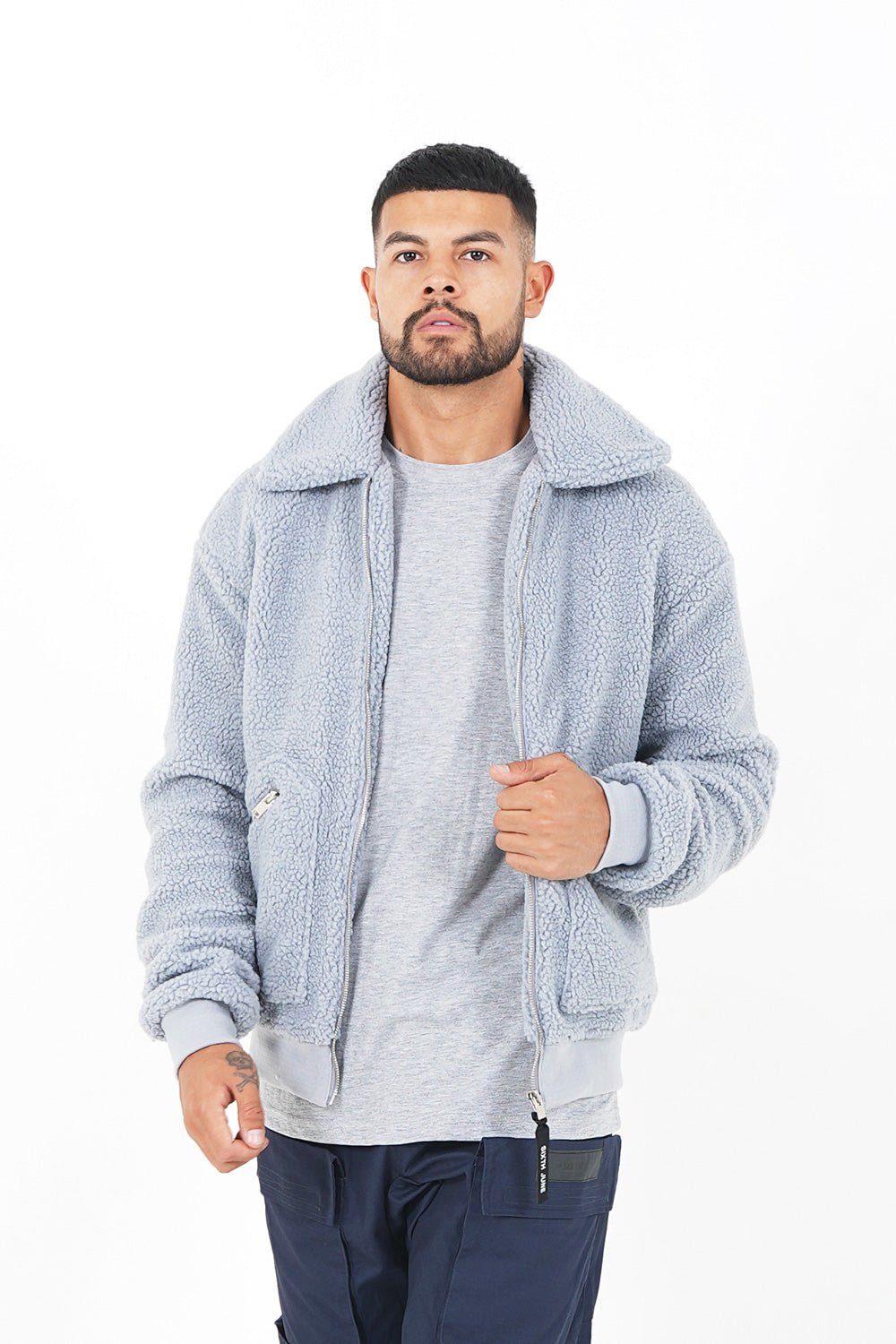 Sixth June - Veste sherpa cosy Gris