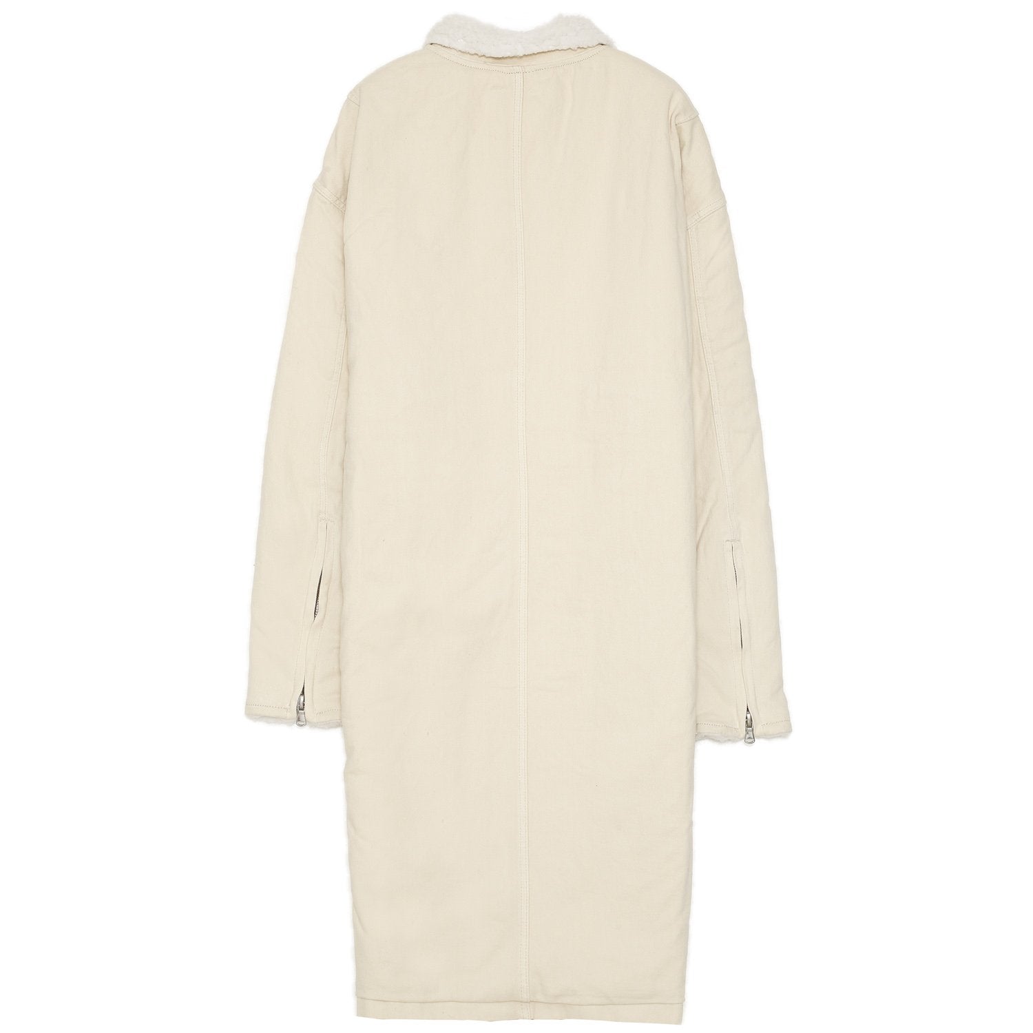 Sixth June - Veste longue jean doublée Beige