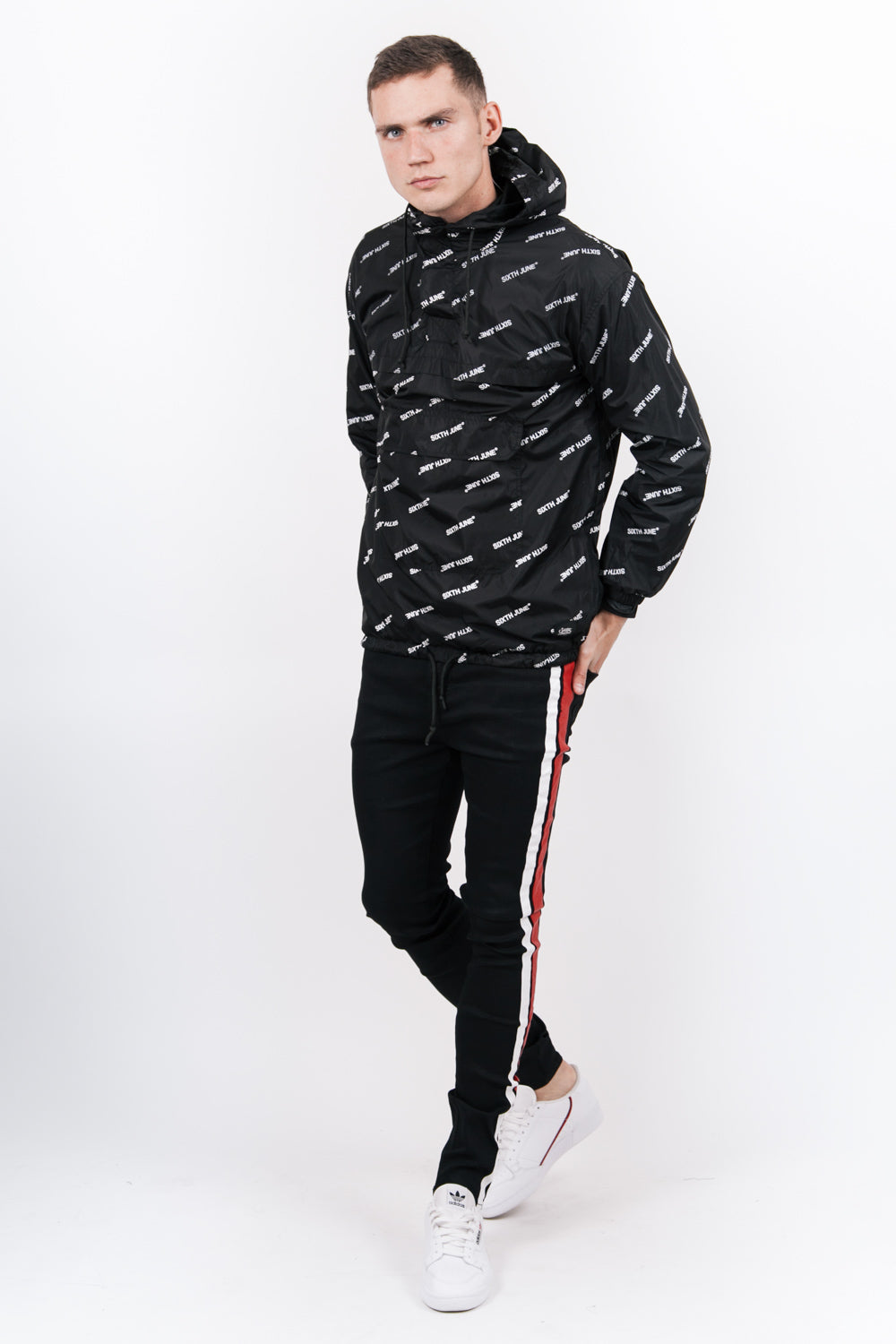 Sixth June - Coupe vent logomania noir