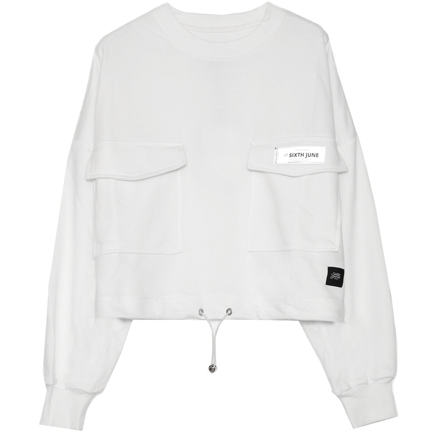 Sixth June - Pull réfléchissant empiècement logo blanc