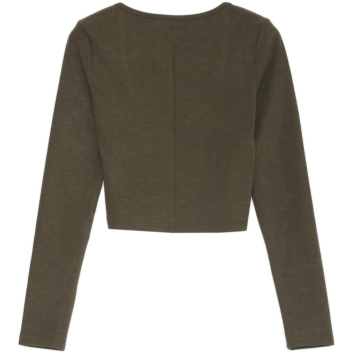 Top court imprimé vert foncé