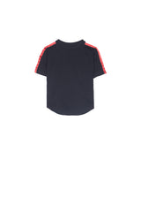 Sixth June - T-shirt bandes bicolores noir
