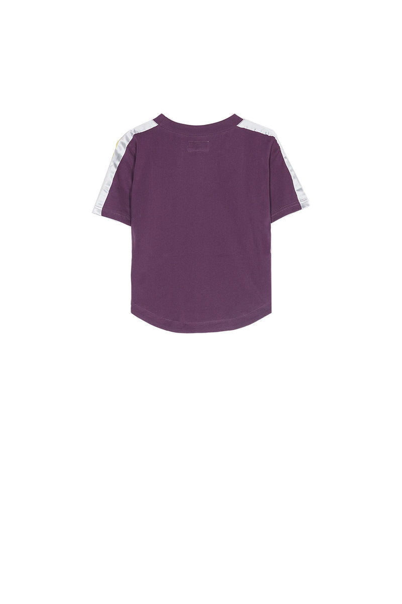 Sixth June - T-shirt bandes bicolores violet