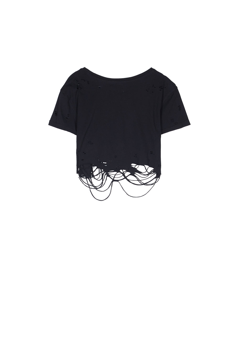 Sixth June - T-shirt crop top destroy logo noir