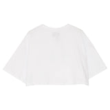 Sixth June - T-shirt irisé court cordons blanc