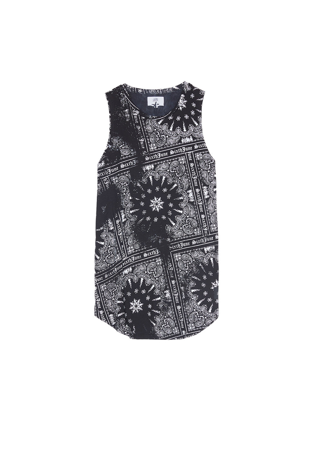 Sixth June - Débardeur bandana noir