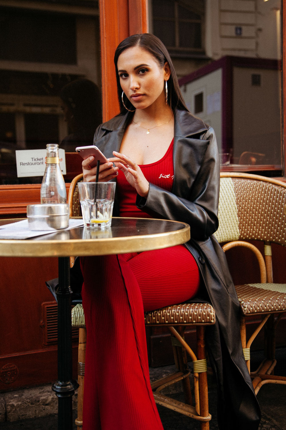 Sixth June - Débardeur court logo signature rouge