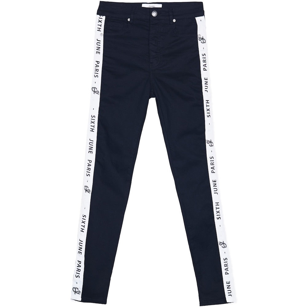 Sixth June - Jean bande blanche logo noir