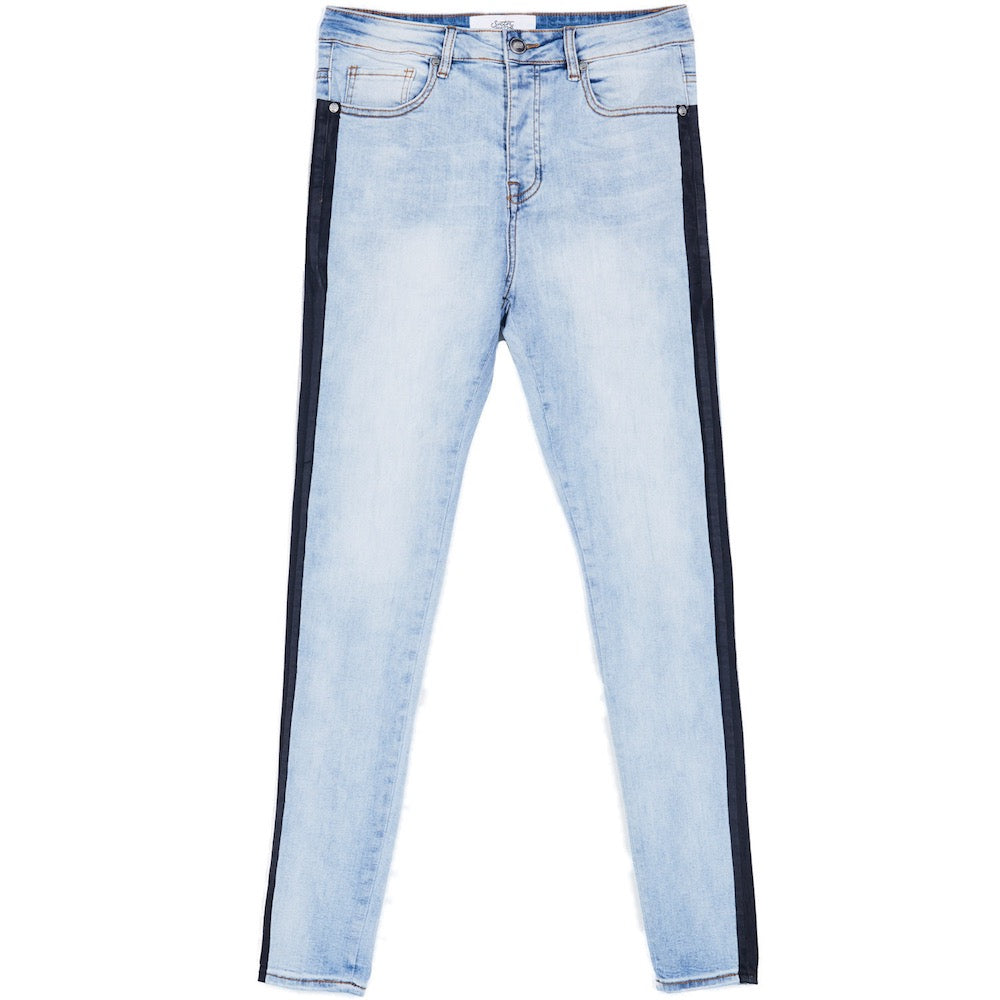 Sixth June - Jean bande noir bleu