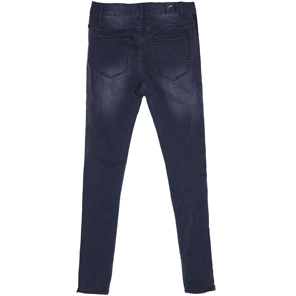 Sixth June - Jean bande noir gris foncé