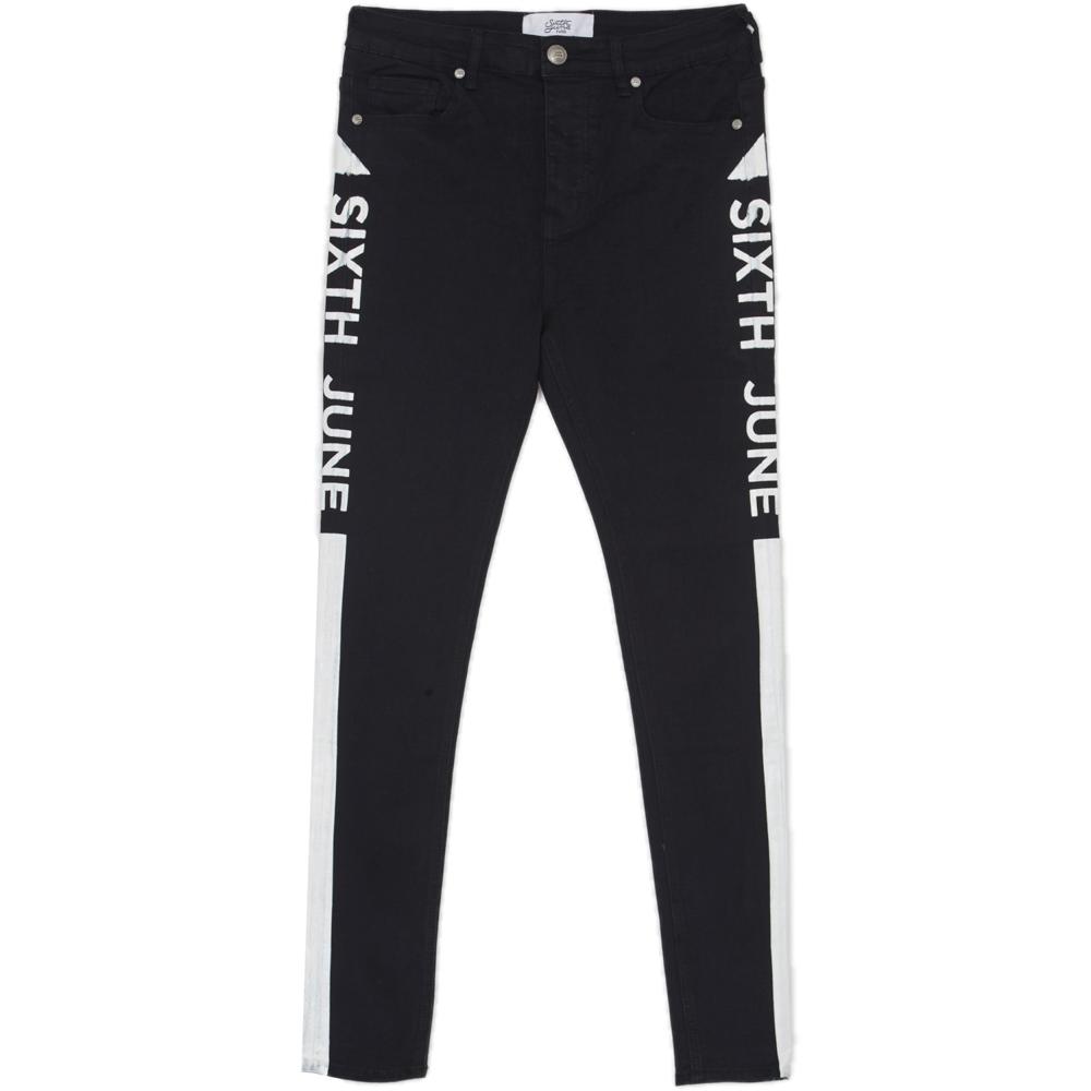 denim with printed sixth june