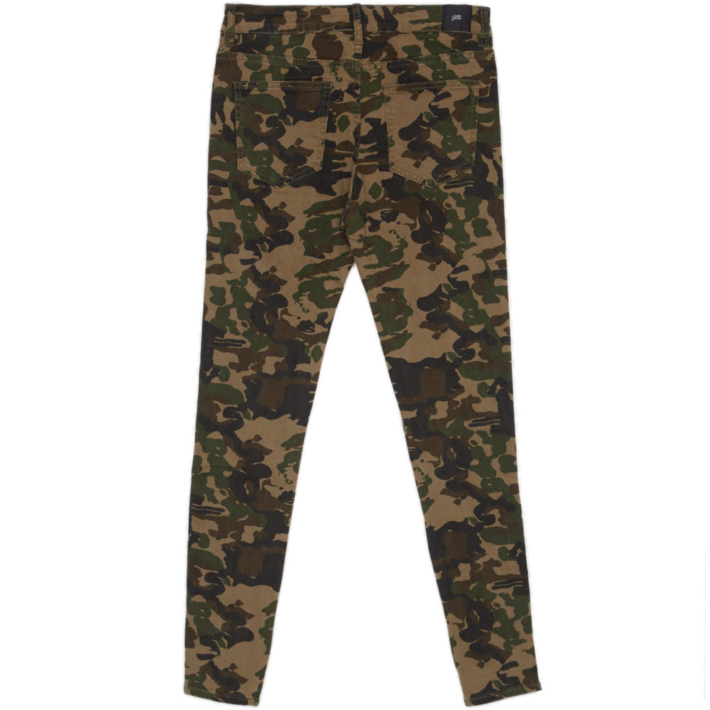 Sixth June - Jean bandes bicolores camouflage vert