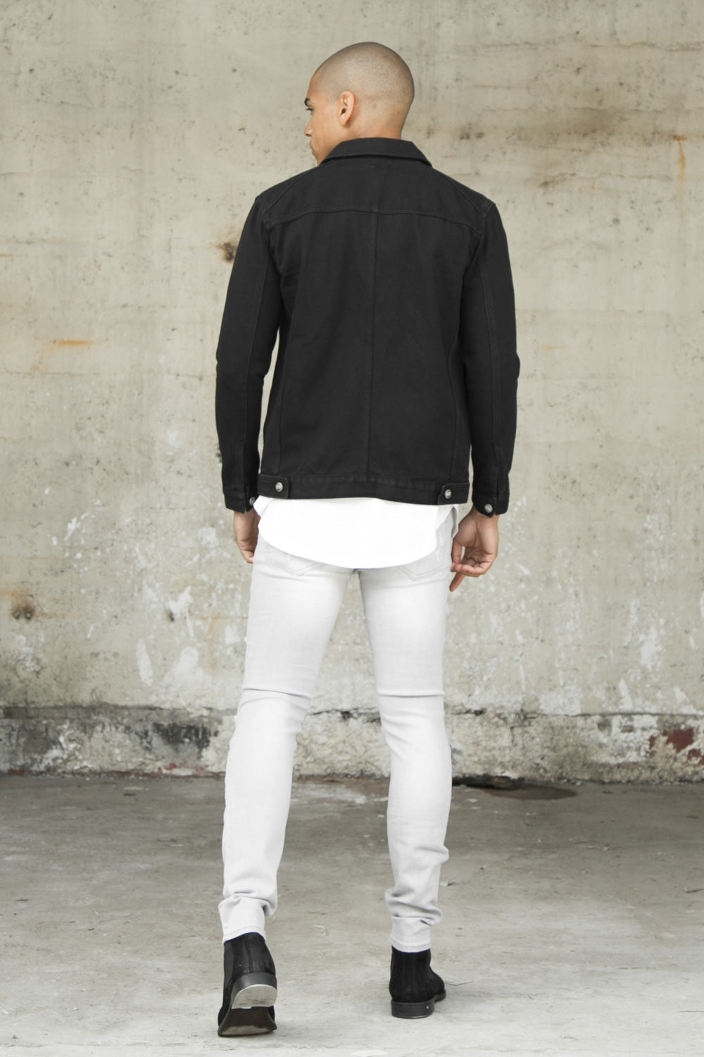 Sixth June - Veste jean zippée noir