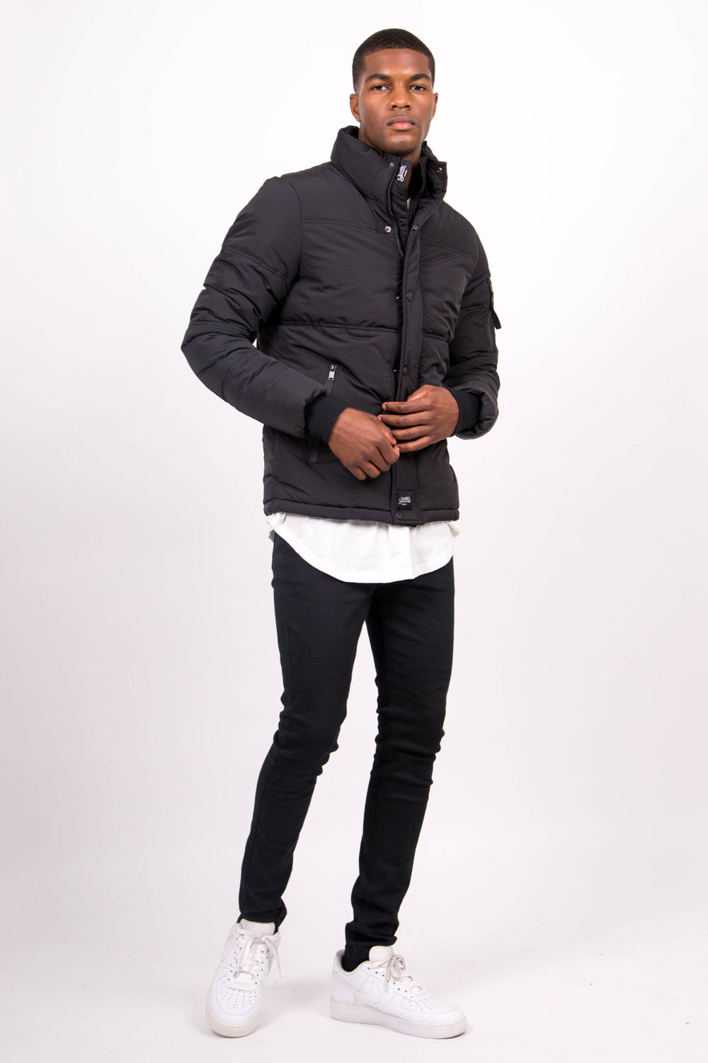 Sixth June - Doudoune courte col noir