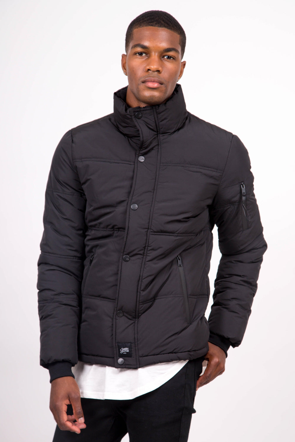 Sixth June - Doudoune courte col noir