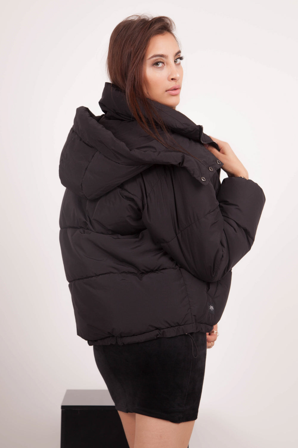 Sixth June - Doudoune courte capuche noir