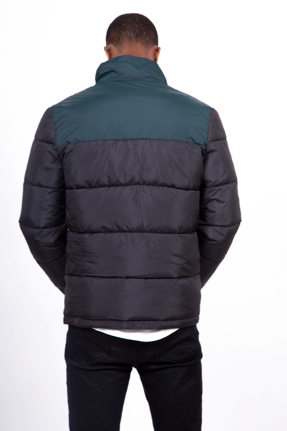 Sixth June - Doudoune tricolore logo noire rouge vert