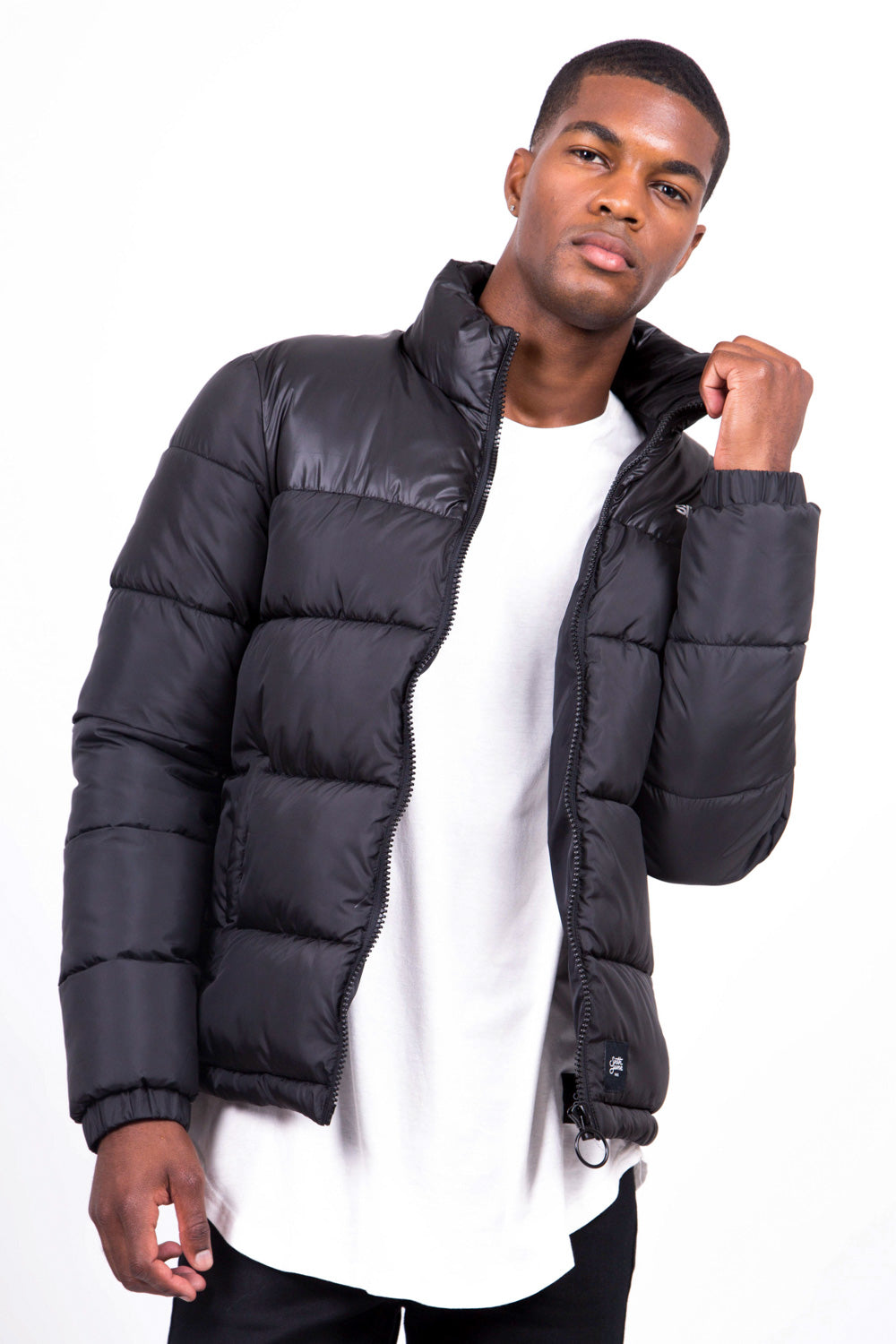 Sixth June - Doudoune logo arrière imprimé noire