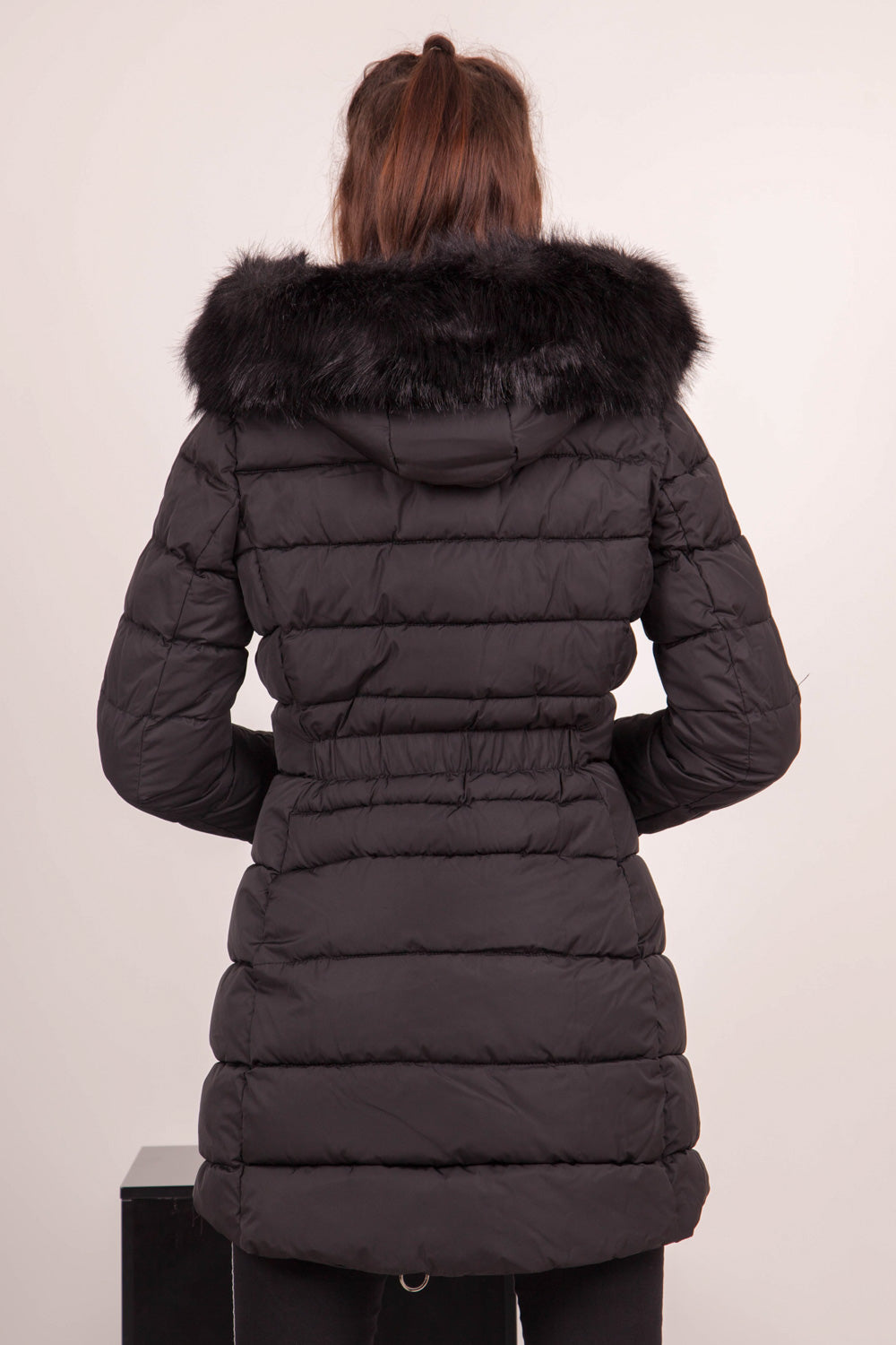 Sixth June - Doudoune longue bandes noire