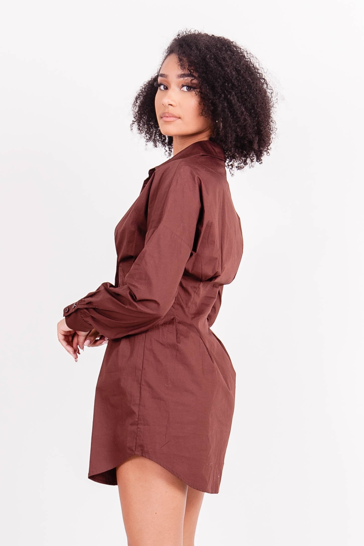 Sixth June - Robe chemise corset Marron