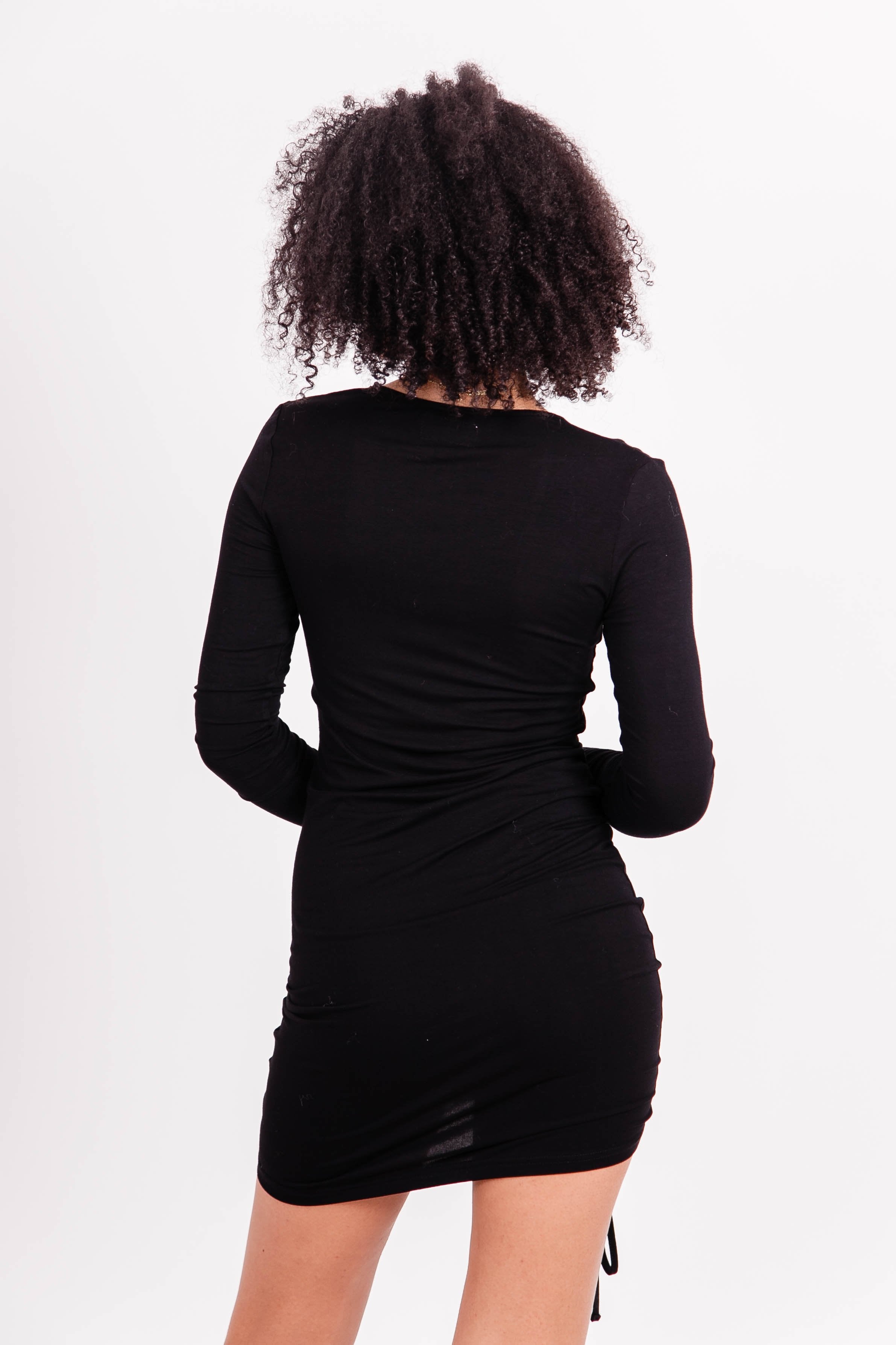 Sixth June - Robe froncée encolure sexy Noir