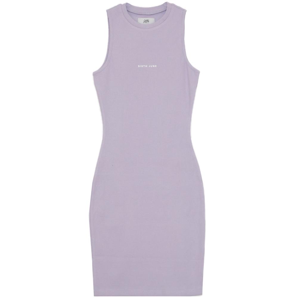 RIBBED logo mini w/s dress