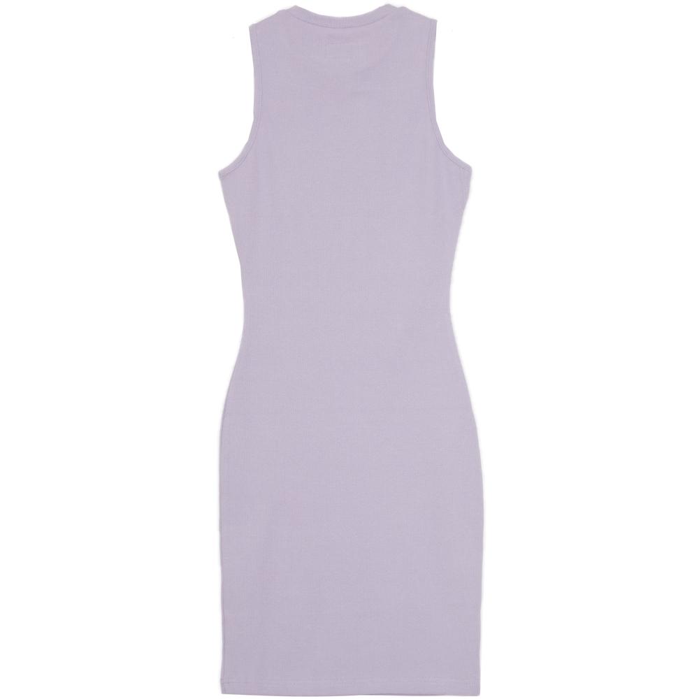 RIBBED logo mini w/s dress