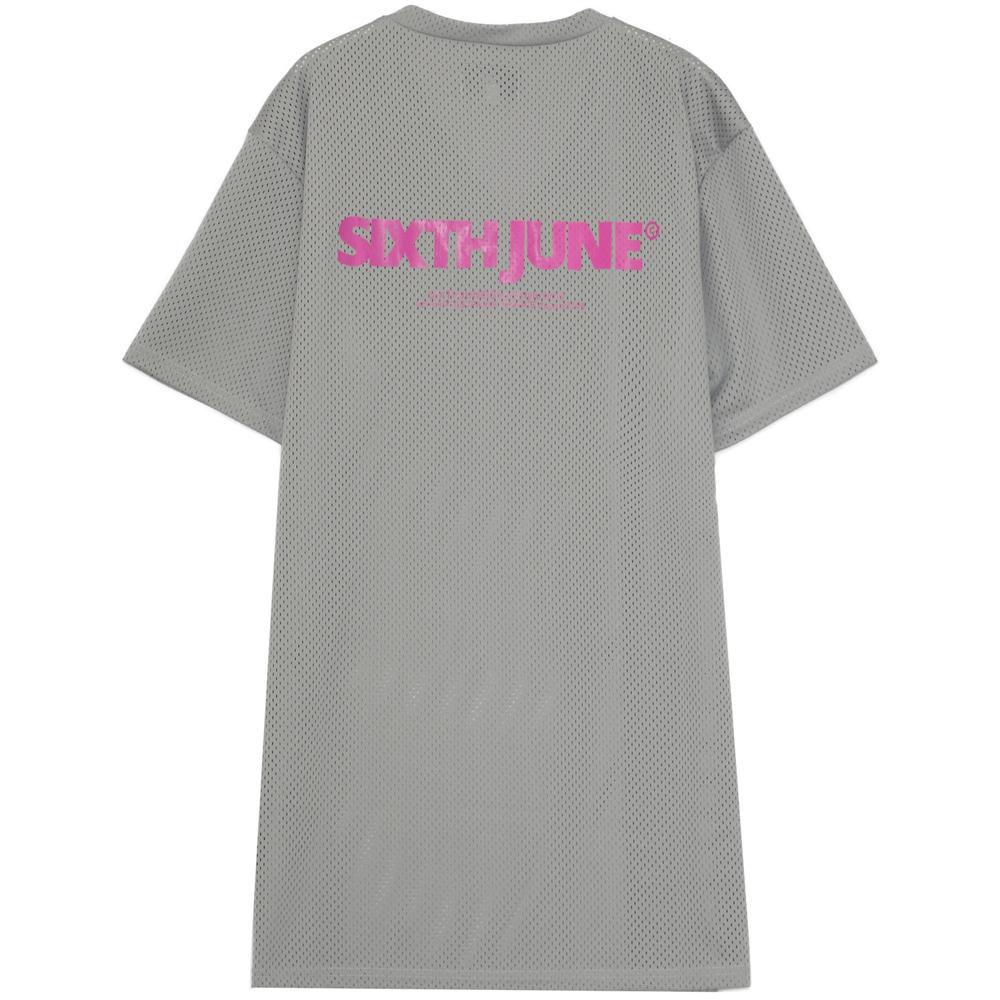 Sixth June - Robe tshirt mesh Gris