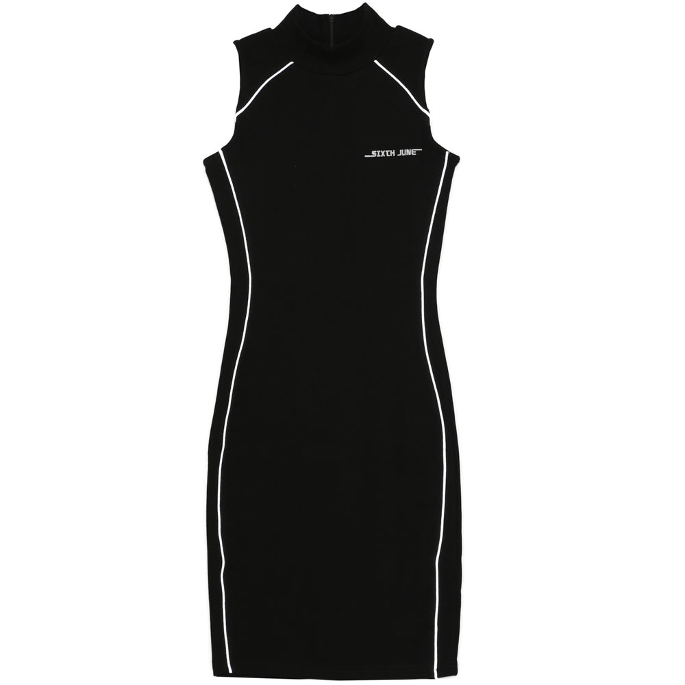 Sixth June - Robe liseré réfléchissant noir