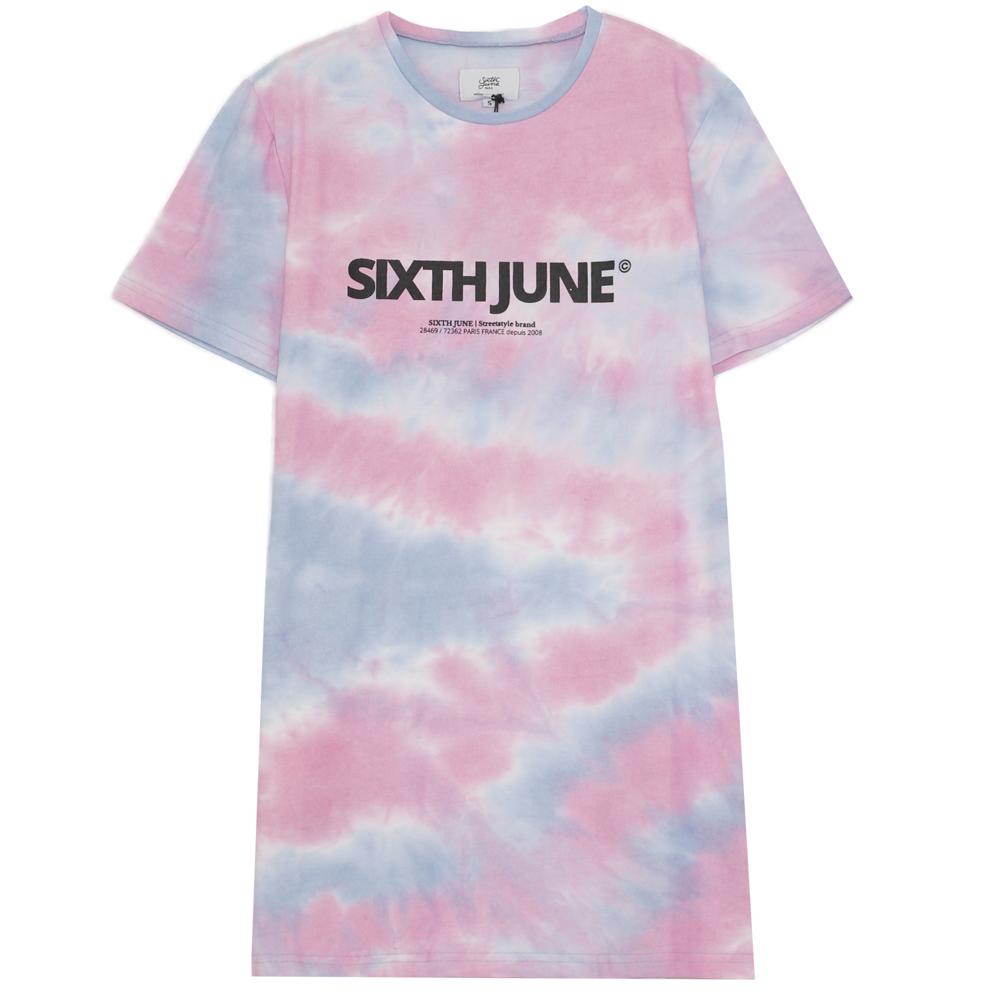 Sixth June - Robe t-shirt tie and dye rose