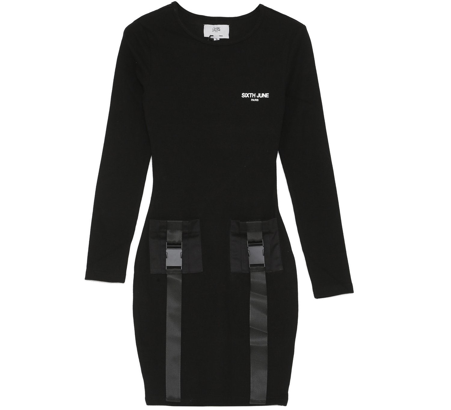 Robe boucle logo Noir