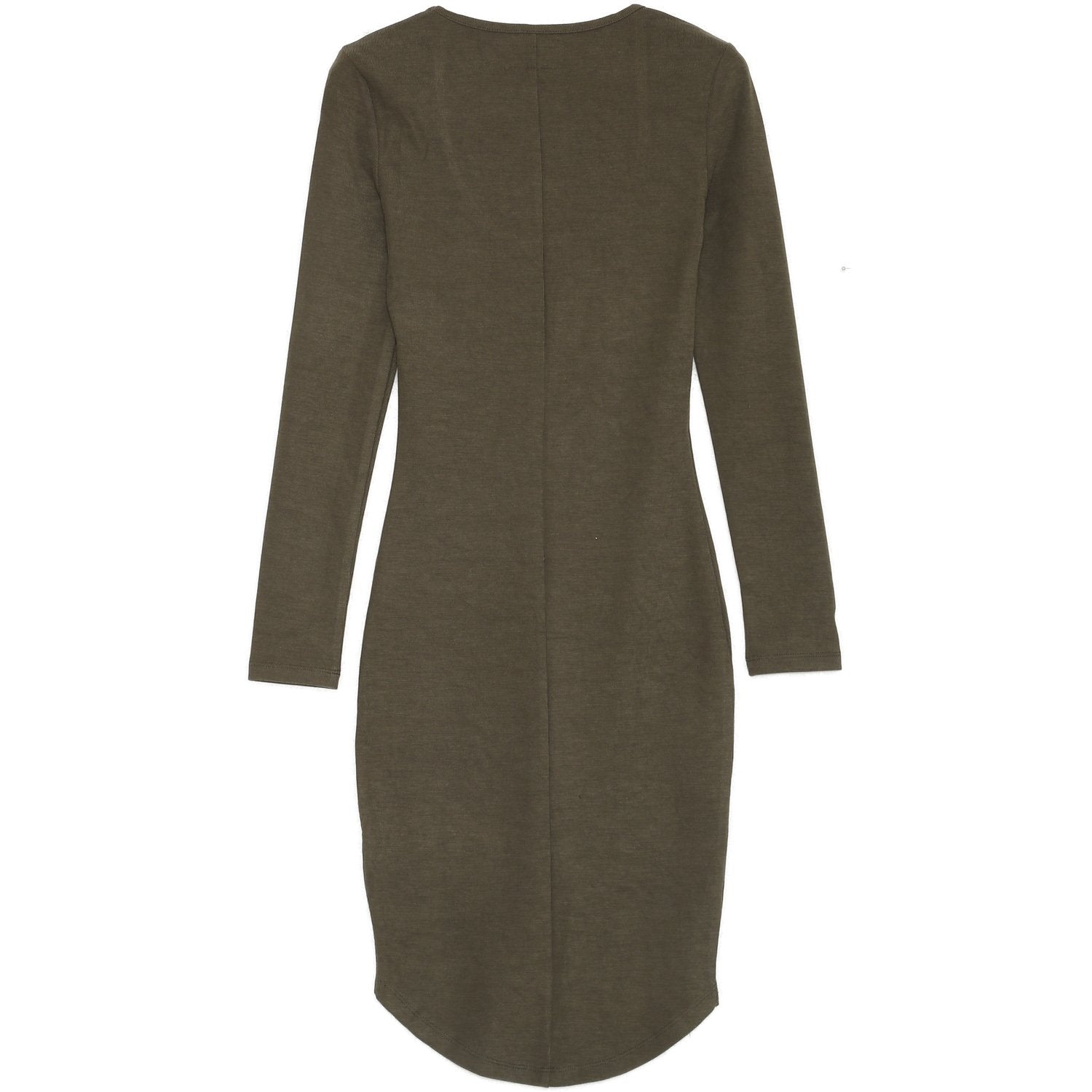 Long Sleeves Dress Dark Green