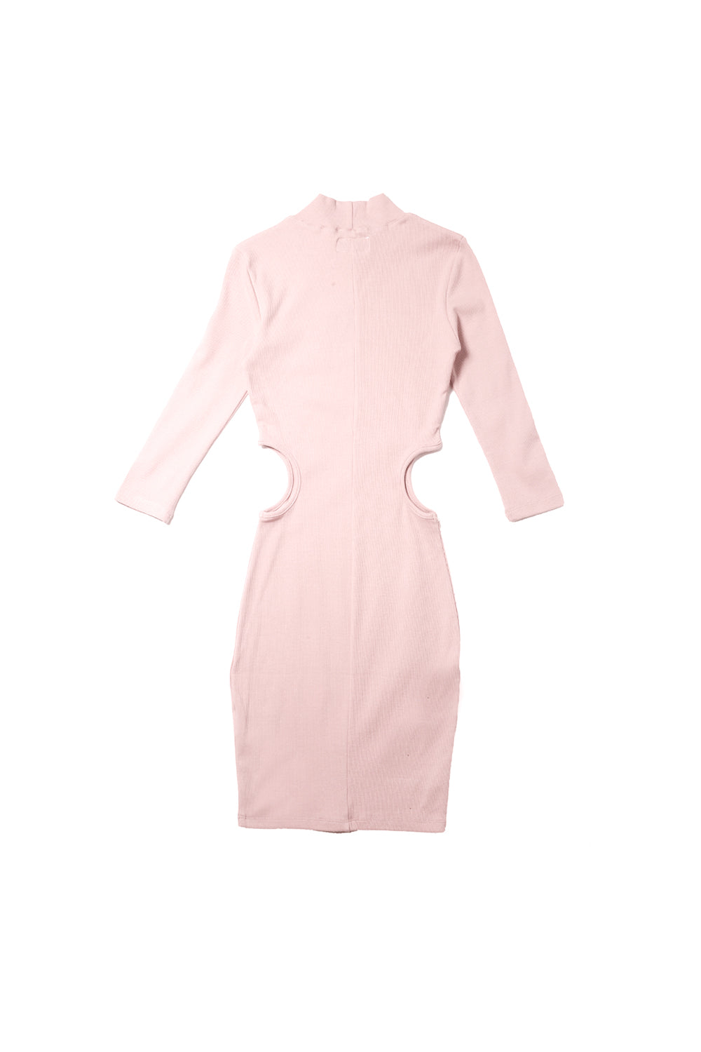 Sixth June - Robe découpes côtes Femme moulante rose W2364KDR