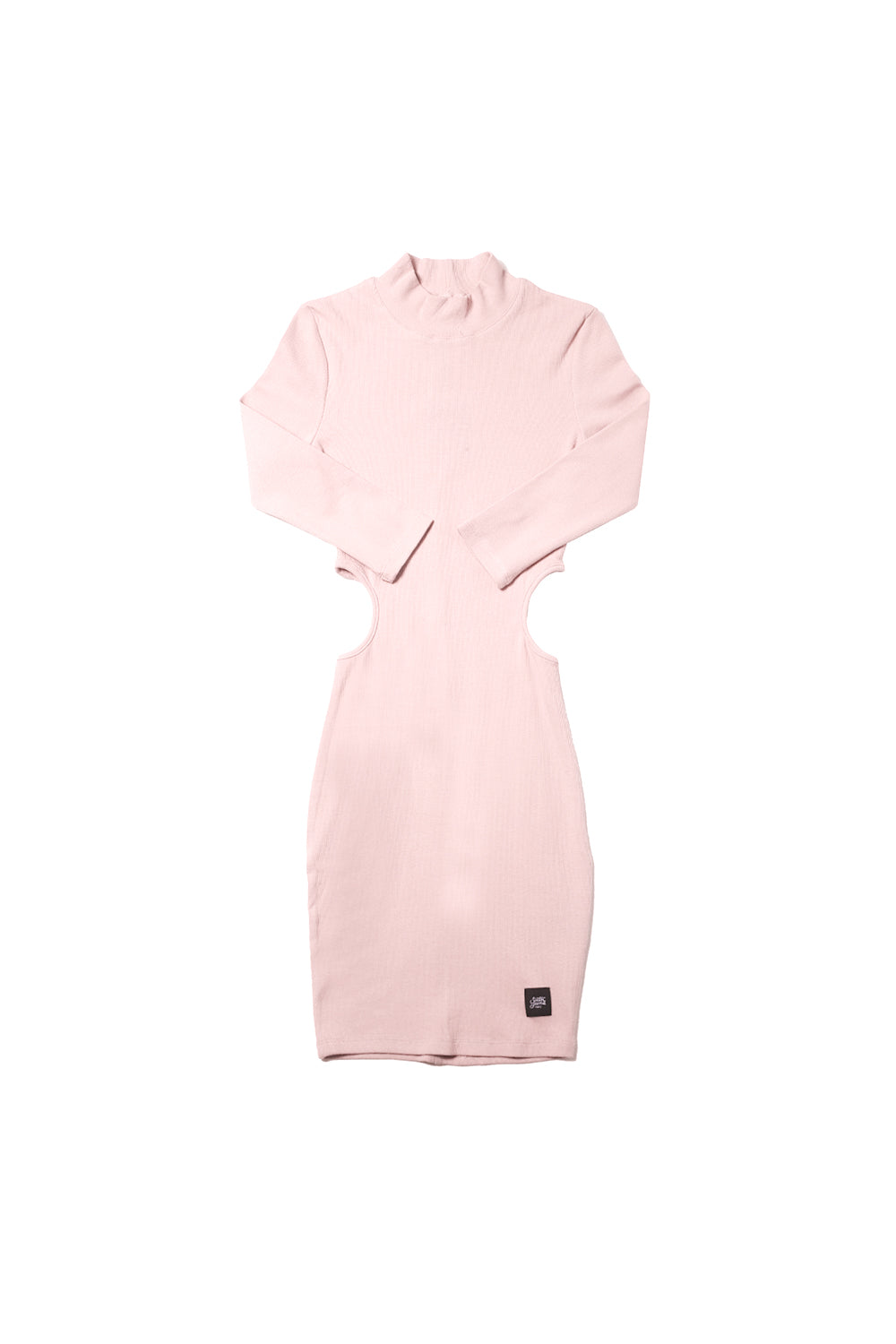 Sixth June - Robe découpes côtes Femme moulante rose W2364KDR