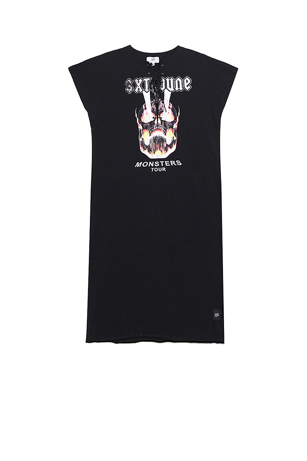 Sixth June - Dress grunge lacing black W2642VDR