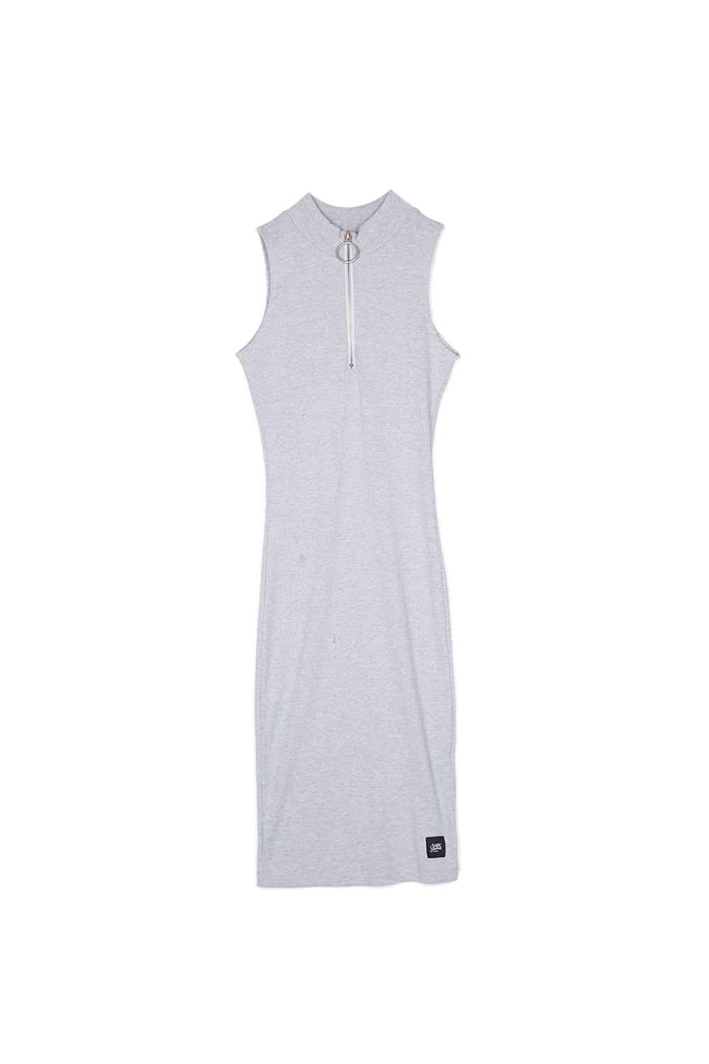 Sixth June - Robe côtelée zippée gris clair