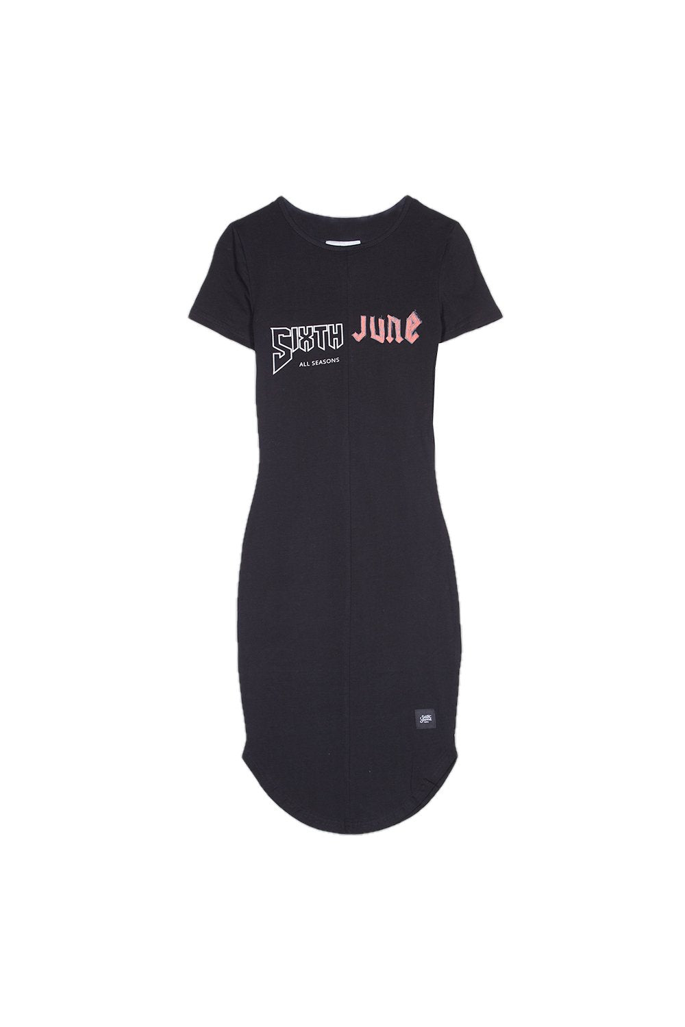 Robe imprimé asymétrique noir