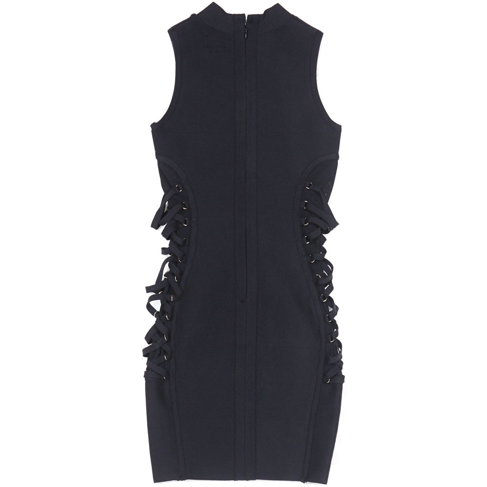 Sixth June - Robe soirée laçage côtés noir