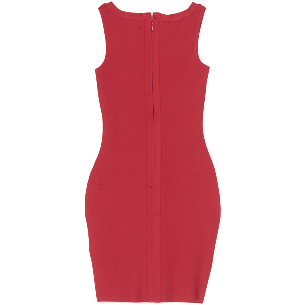 Sixth June - Robe soirée laçage avant bordeaux