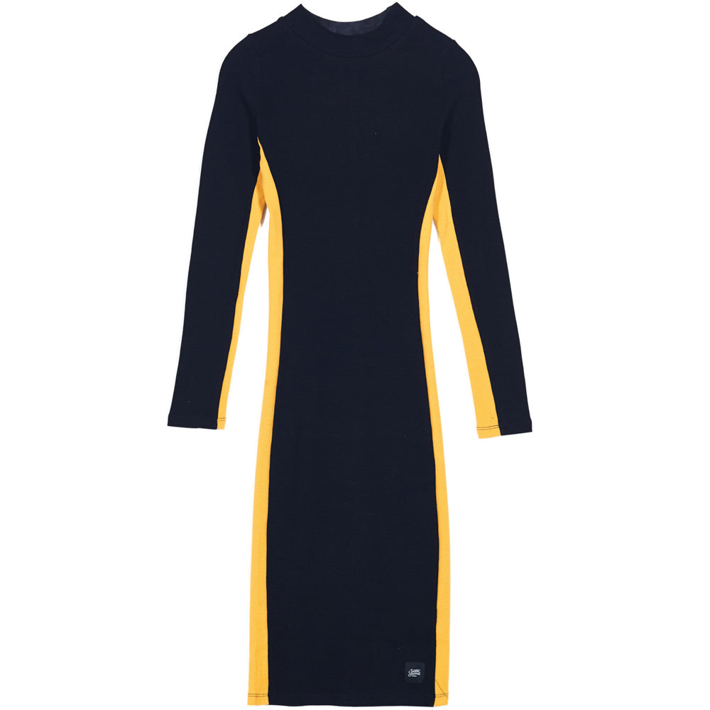Sixth June - Robe bandes manches longues noir jaune