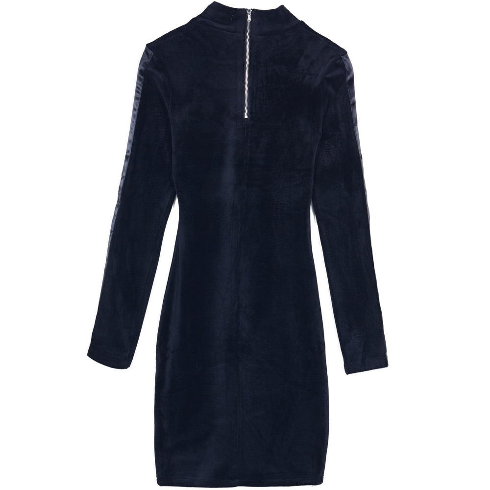 Sixth June - Robe velours bandes noir