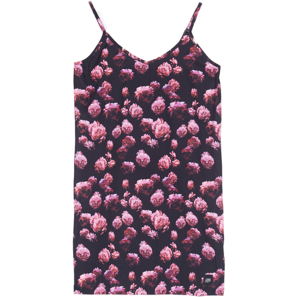 Sixth June - Robe satin fleurs Sixth June rose