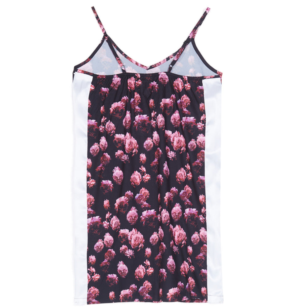 Sixth June - Robe satin fleurs Sixth June rose